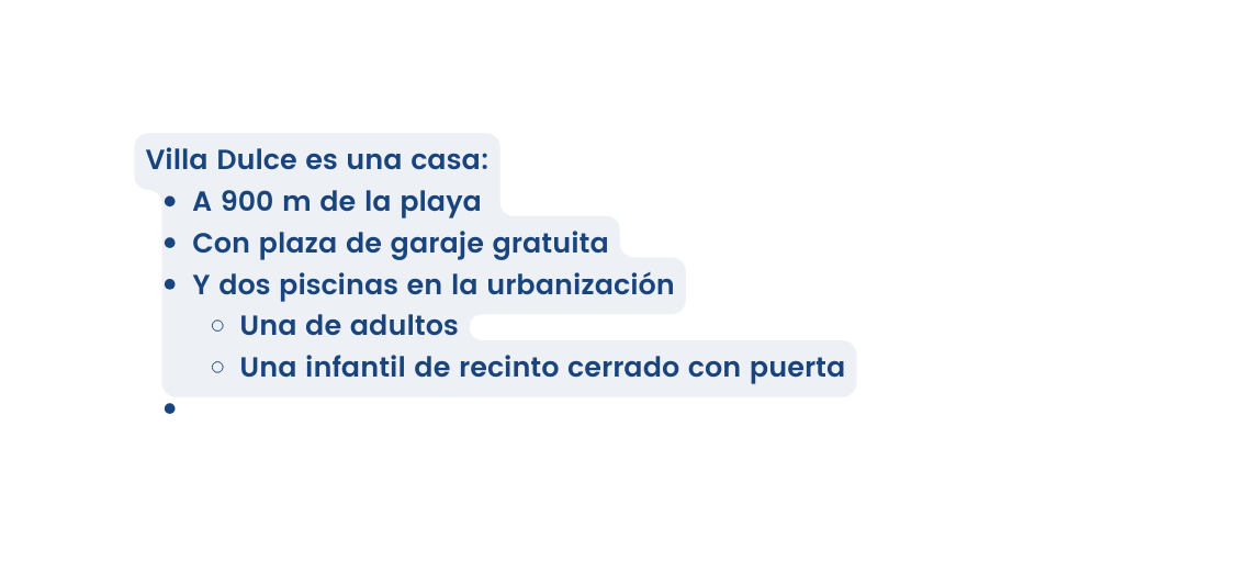 Villa Dulce es una casa A 900 m de la playa Con plaza de garaje gratuita Y dos piscinas en la urbanización Una de adultos Una infantil de recinto cerrado con puerta